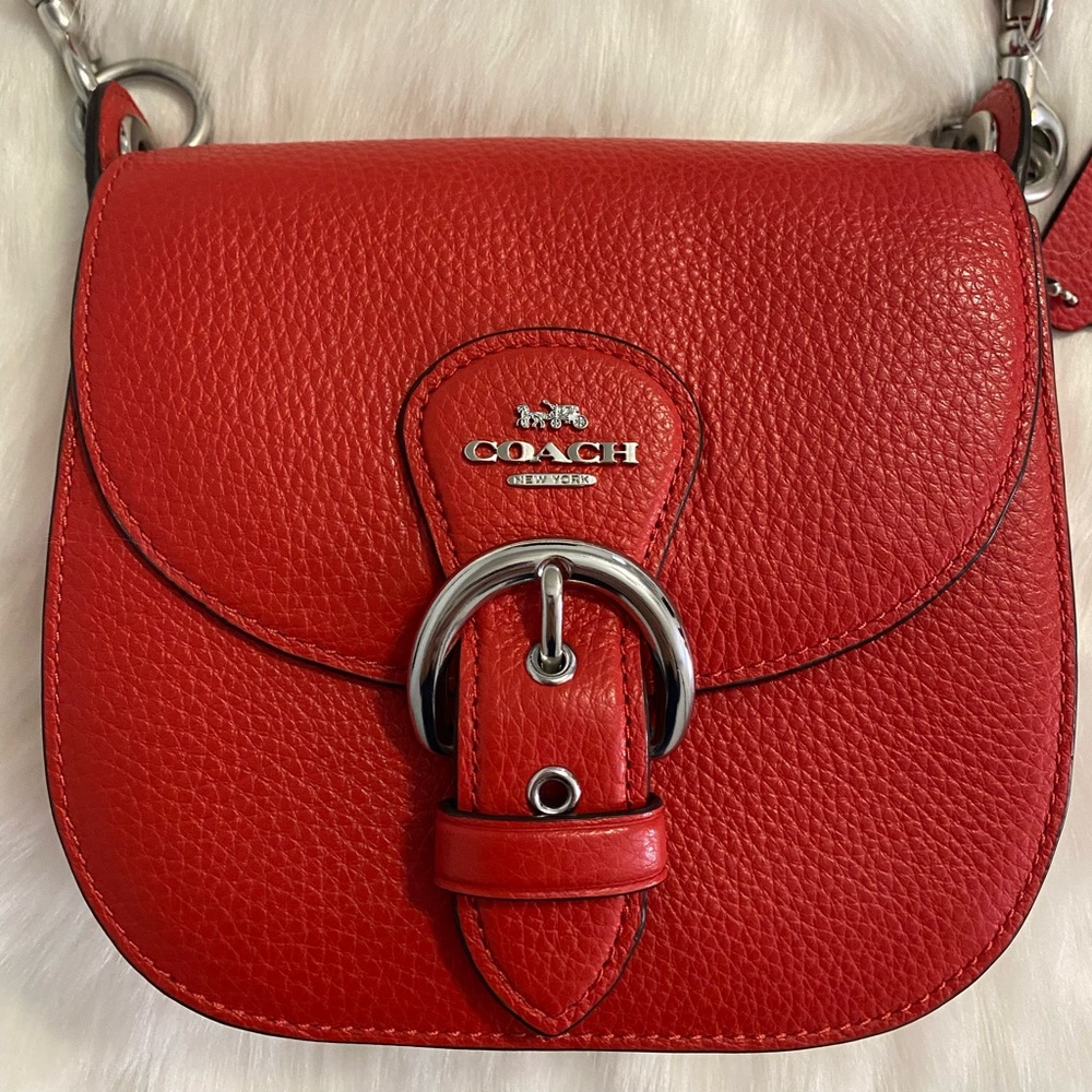 Coach red Kleo 17 crossbody